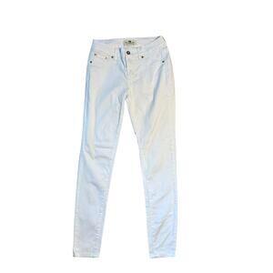 Hammer Jeans Women’s Junior Size 9 White Skinny Cotton Blend Stretch